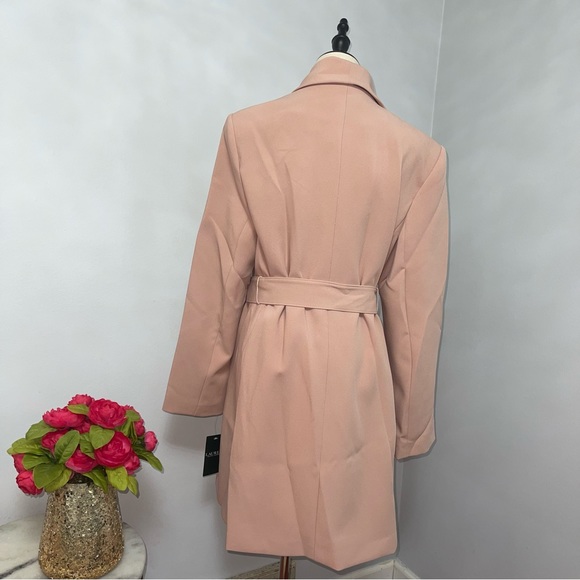 Lauren Ralph Lauren Blush Light Belted Jacket / Coat - Size Large - New With Tag - Picture 16 of 16